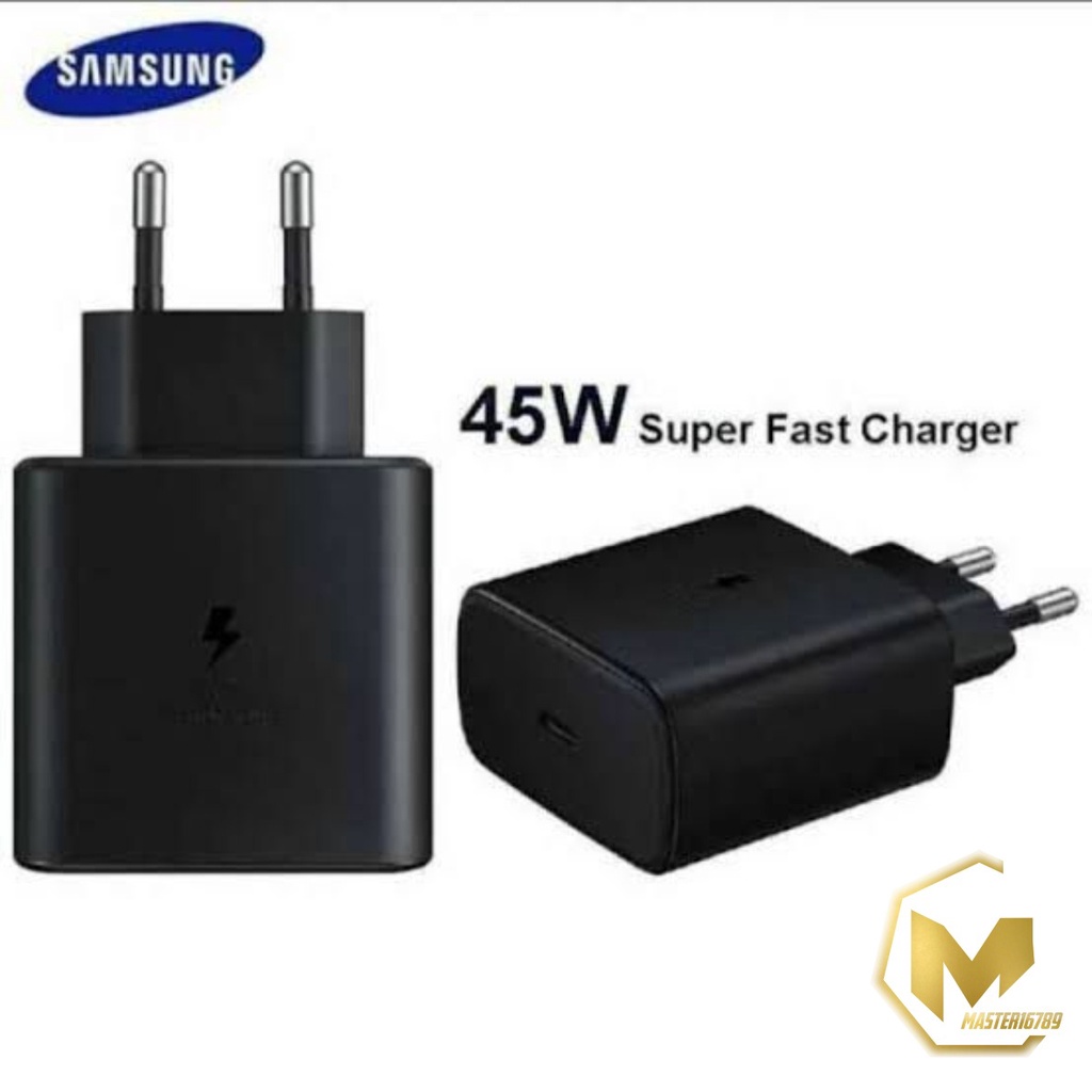 Adaptor Kepala batok Charger Casan Samsung Galaxy A33 A53 A73 5G a32 A52 a72 A52S note 10 note 20 S21 S21+ S21 ultra s22 s22ultra z flip 3 z fold 4 25W &amp; 45W Original USB C TO C Super Fast Charging MA3730