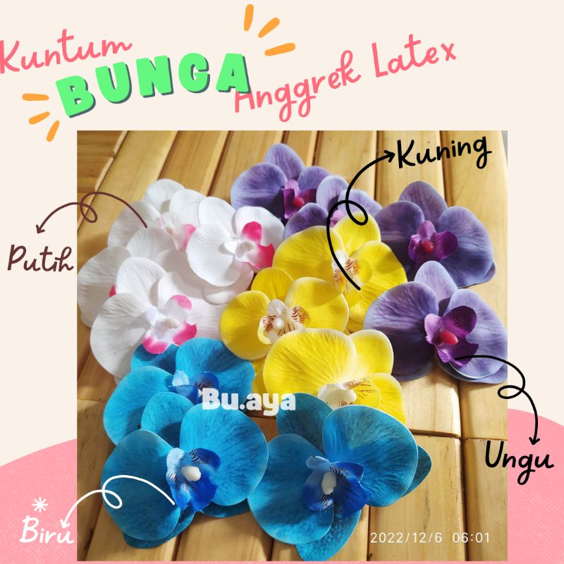 Kuntum Anggrek Latex Bunga Mahar