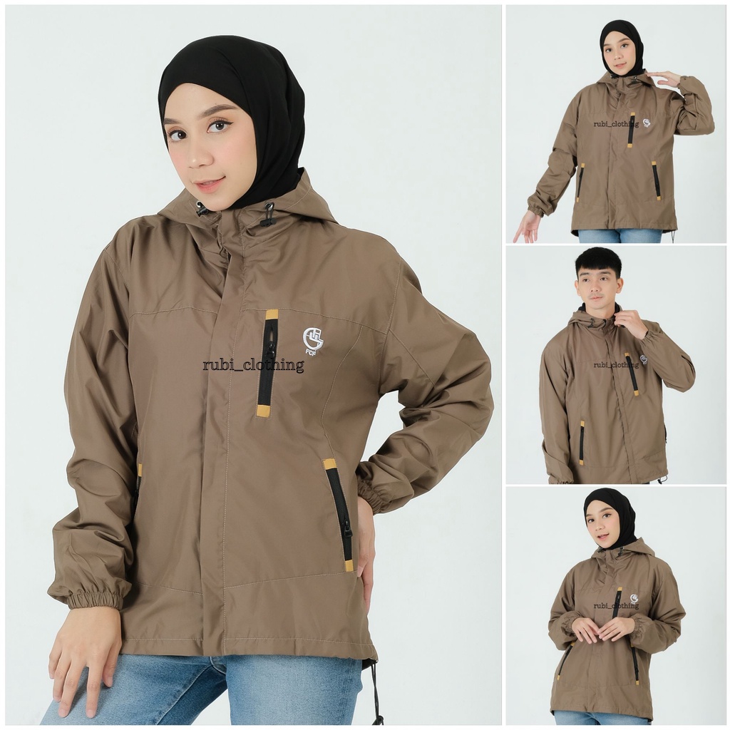 Jaket Parasut Wanita Waterproof Model Elbrus Size M L XL XXL Original FCF / Jaket Wanita Anti Air size Jumbo