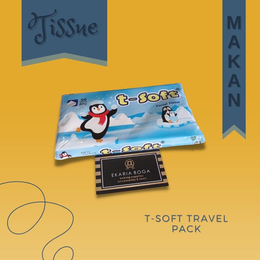 TISSUE | TISU | TISU MAKAN | TISU T-SOFT | T-SOFT TRAVEL PACK