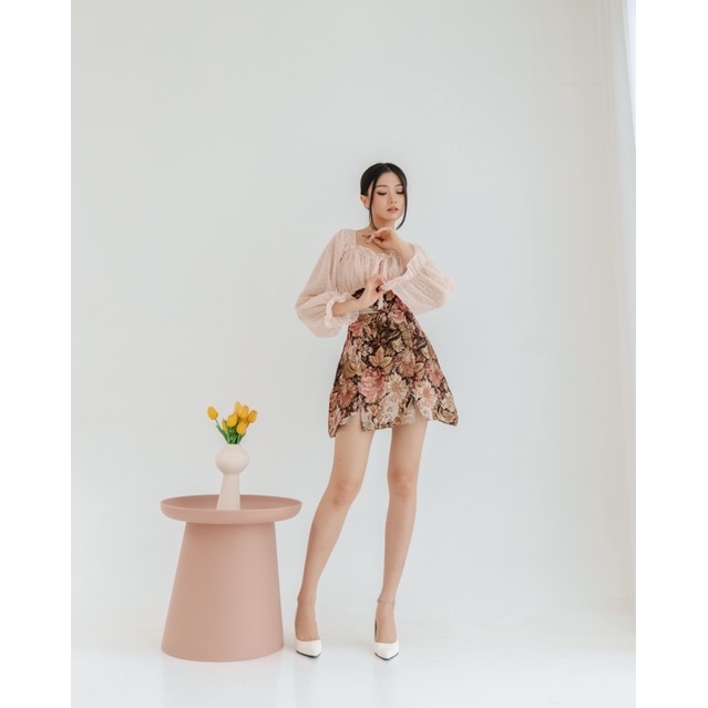 [ Keyclothingline ] Polly Dress / Dress Floral Wanita