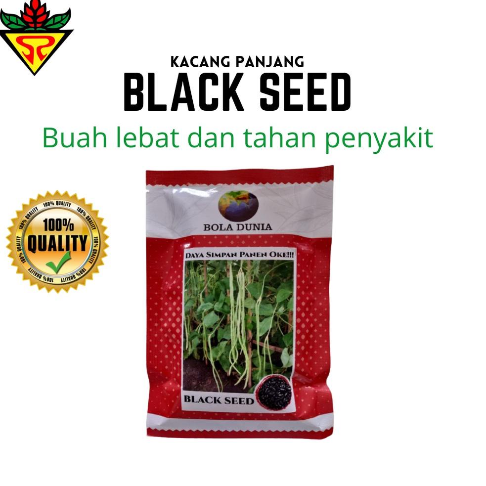 [R-M3M][✓] Benih Bibit Kacang Panjang Bola Dunia Black Seed 100gr dan 500gr | Terjamin kualitas dan 