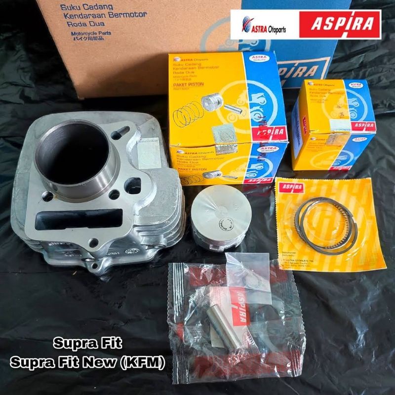 Silinder Blok + Piston Kit Seher Honda Supra Fit New Legenda Revo Lama Original Aspira STD Standart 