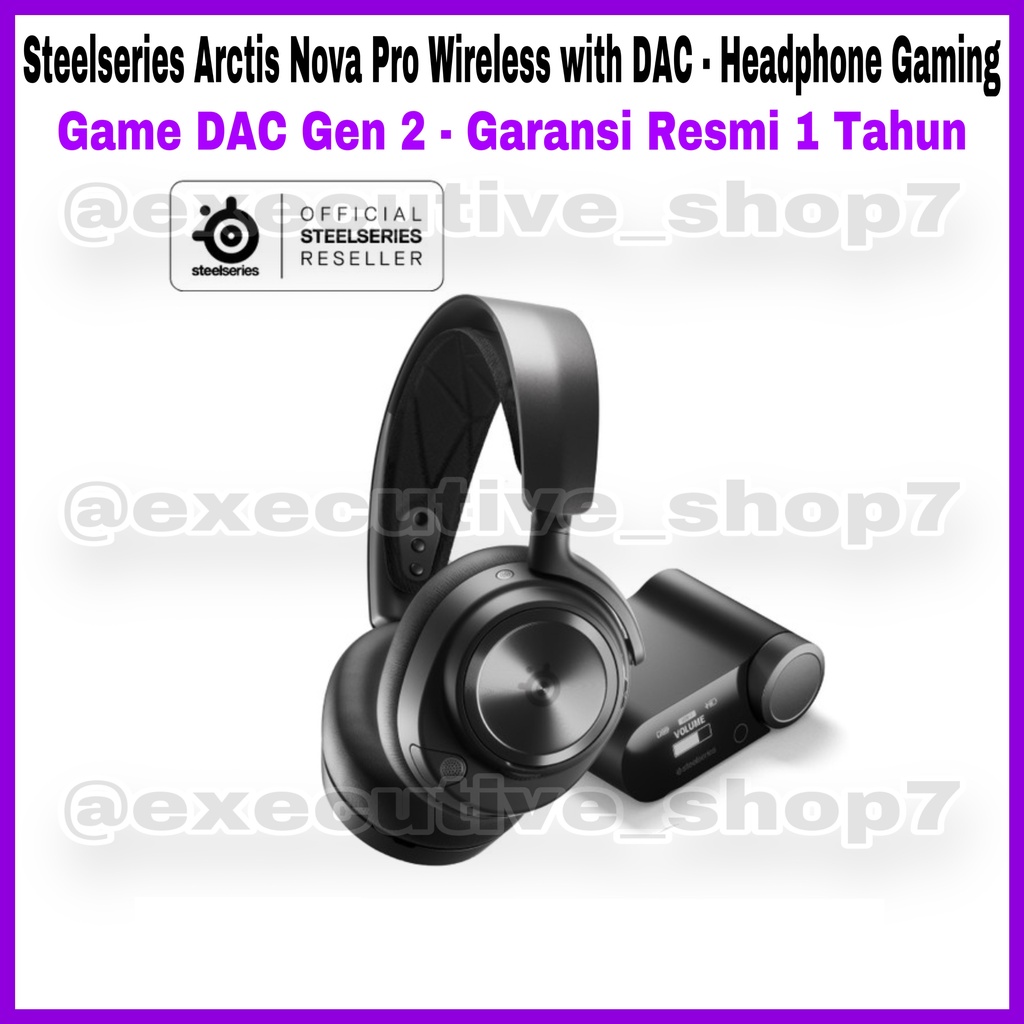 Steelseries Arctis Nova Pro Wireless with DAC Headphone Gaming Game DAC