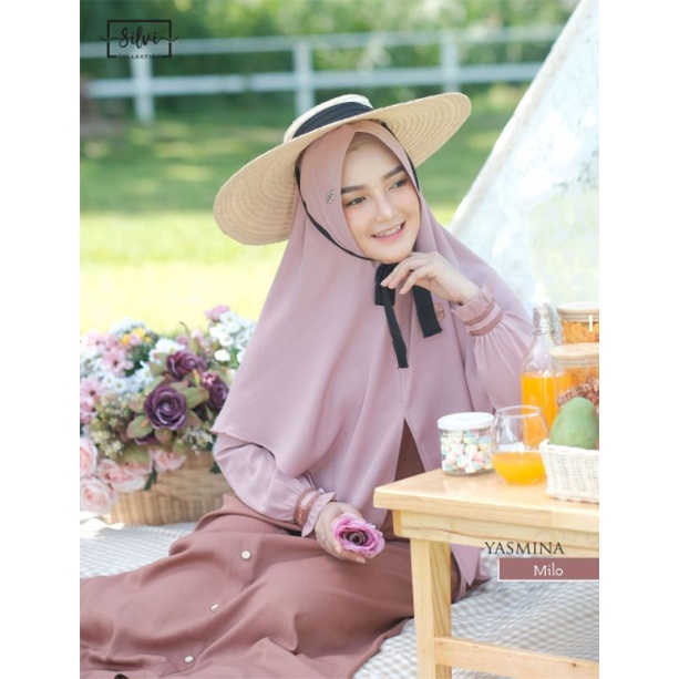 READY Gamis Set Yasmina By Silvi Collection - Bahan french twill