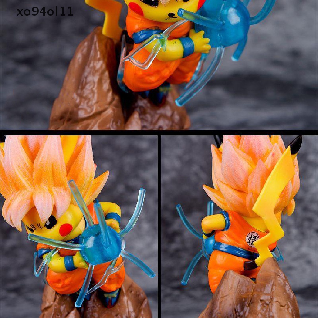 Xo Anime Dragon Ball Super Saiyan Pokemon Pikachu Cosplay Goku Patung Figure Boneka OL