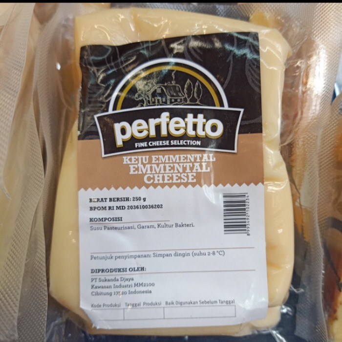 Perfetto keju emmental cheese 250gr