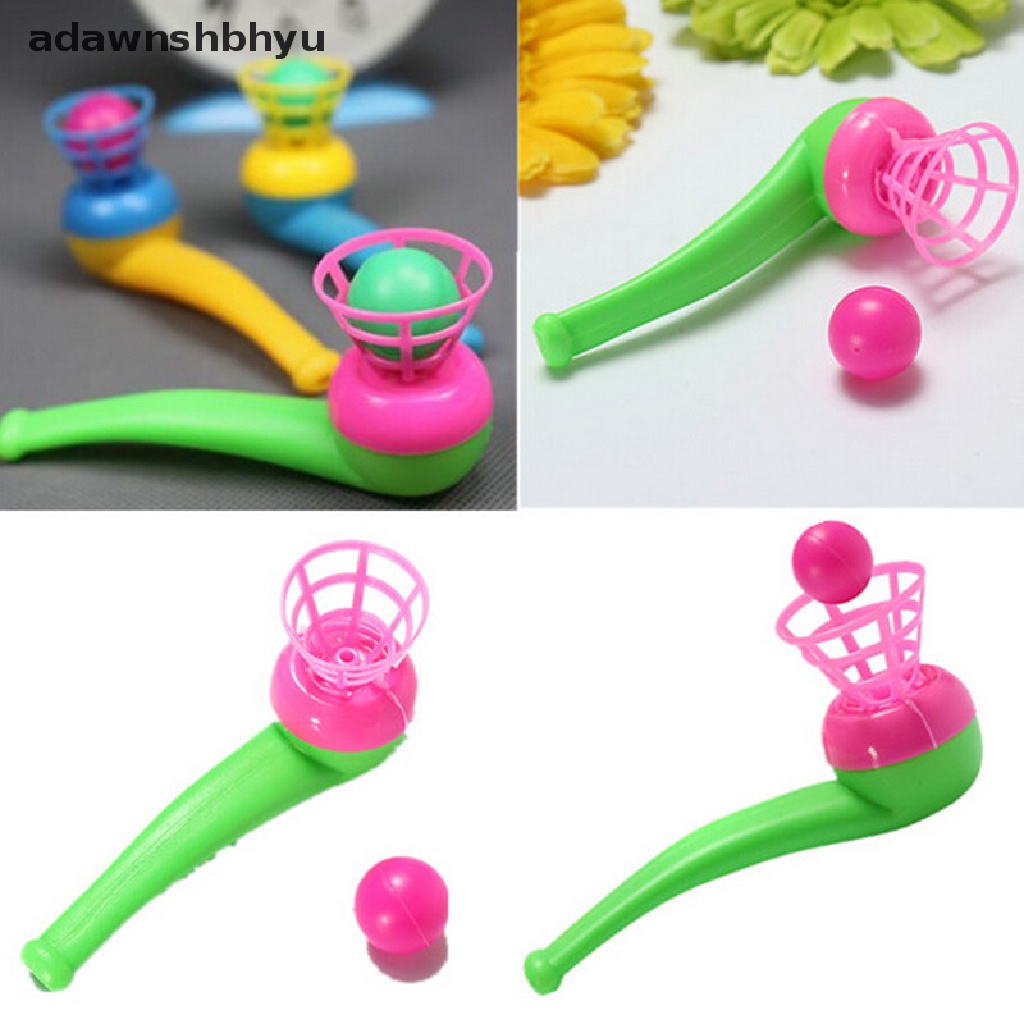 Adawnshbhyu 1/6/10 Pcs Blow Pipe &amp; Balls - Mainan Anak Loot Party Bag Fillers Wedding Kids ID