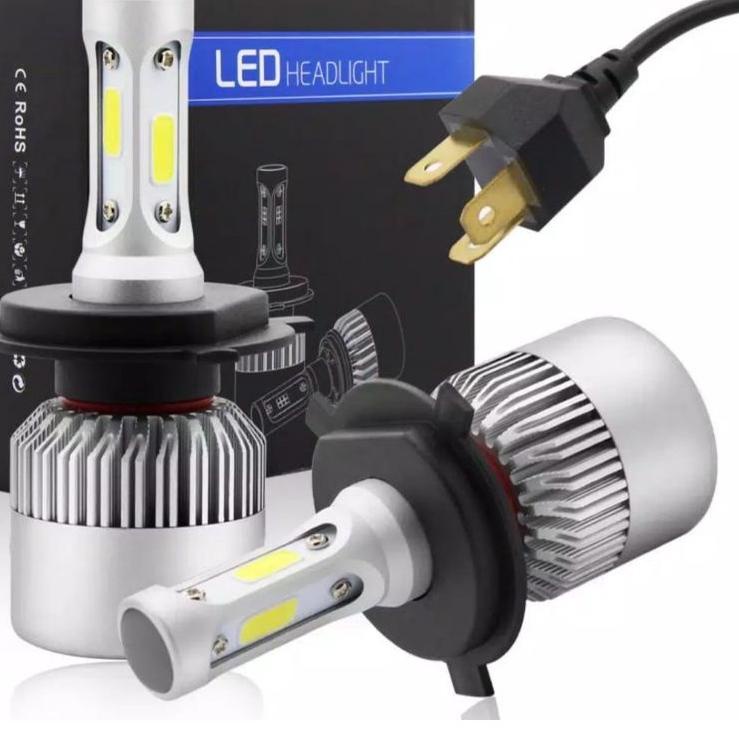 Baru Sampai (2 PCS). Lampu Mobil S2 LED H4 72w COB ADA KIPASNYA / Lampu Mobil / LED / H4 / AVANZA / 