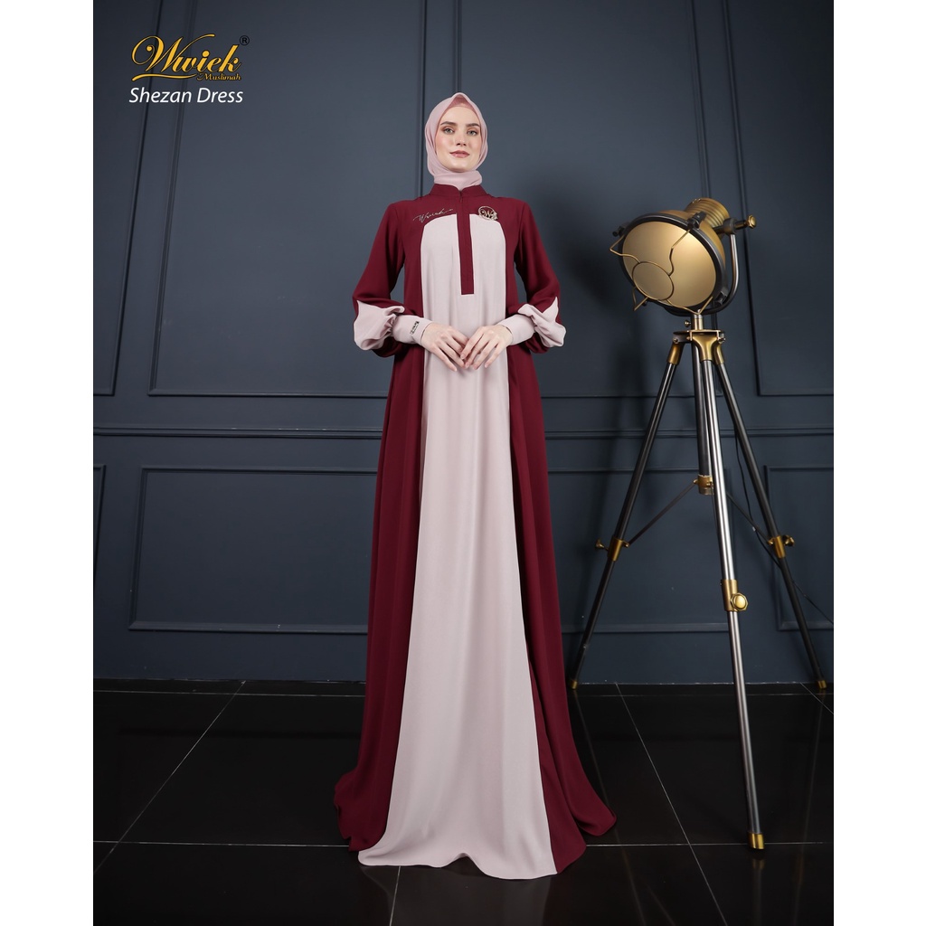 Wwiek Muslimah Gamis Muslim Shezan Dress Only