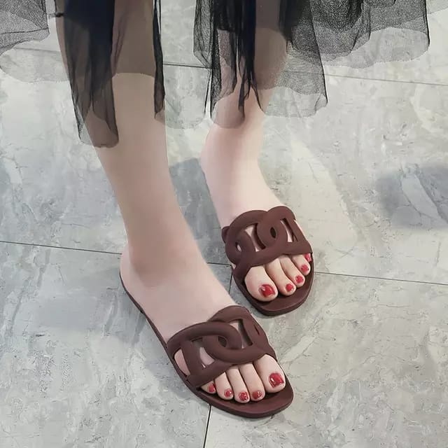 Sandal Sendal Jelly Wanita Fashion Dewasa Bentuk O