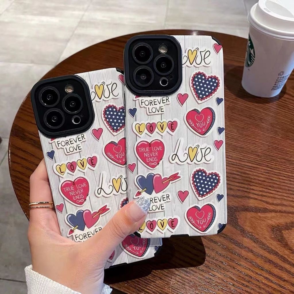 IPHONE Casing Ponsel Desain Angin Forever Love Kompatibel Dengan Iphone12 13 14 11 Pro Max X Xs Max Xr Gftdg