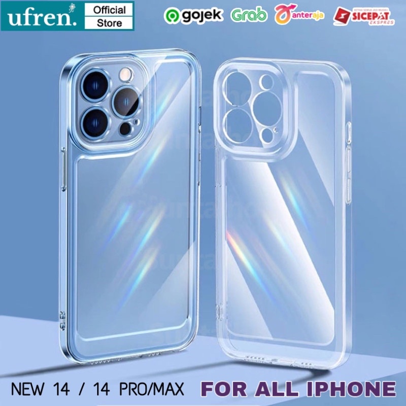 Space Case Bening TPU Clear Case Tebal Transparan For iPhone 13 12 11 Pro Max X Xs Xr Xsmax 8Plus 7Plus 8 7 12Mini 13Mini Soft Case Bening Iphone Transparan Casing bening Camera Protector Softcase Iphone Iphone Clear Case Iphone Soft Case