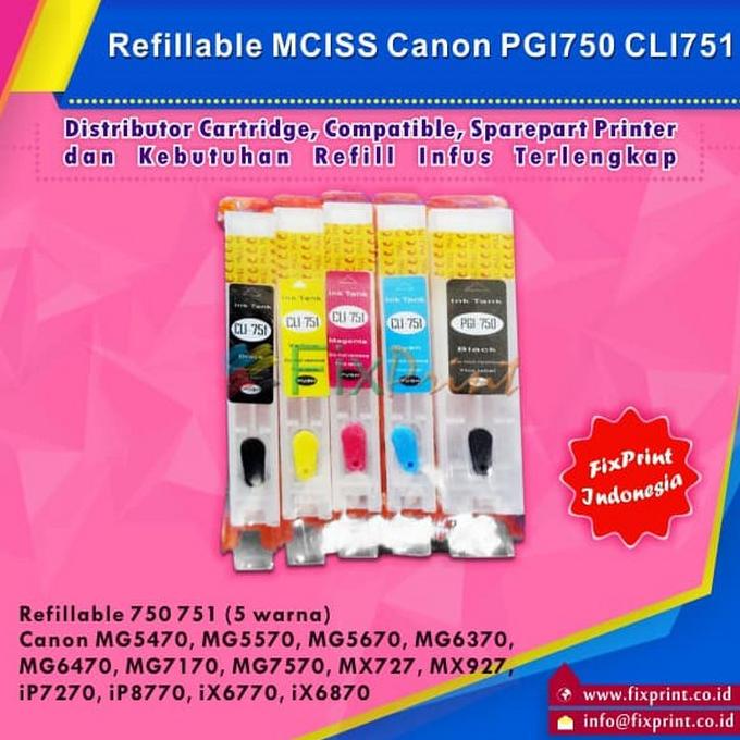 CISS Canon PGI750 CLI751, Cartridge Canon iX6770 iX6870 MG5470 iP7270