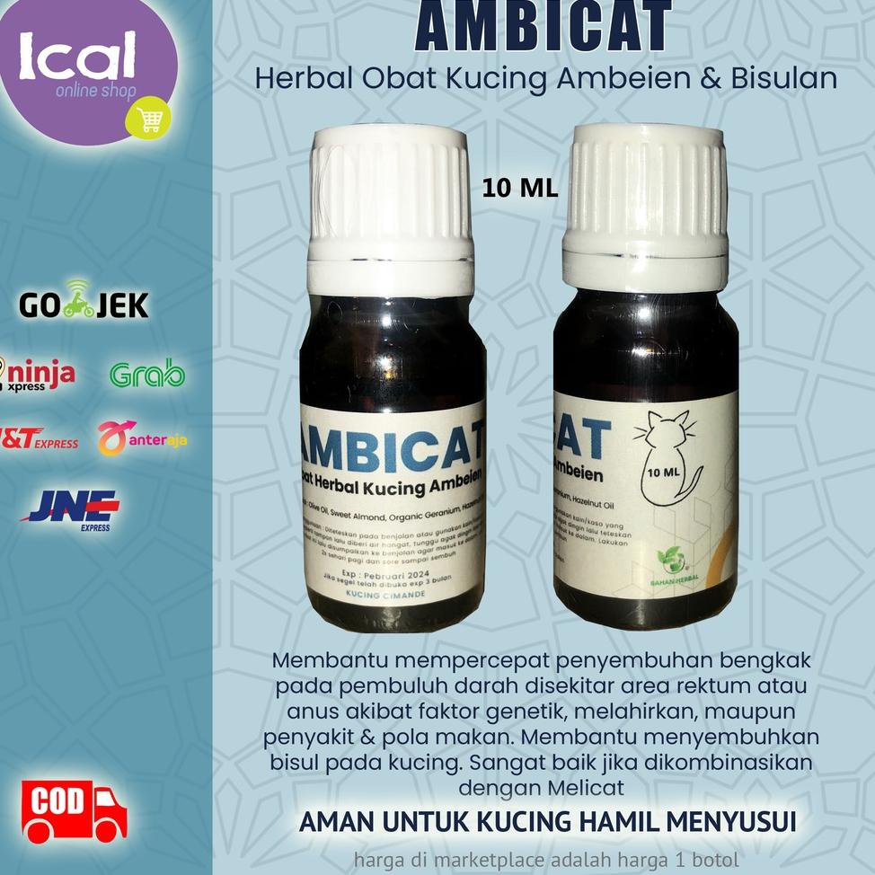 (Product-V52Z☛) AMBICAT Obat Herbal Kucing Ambeien Wasir Bisulan berkualitas
