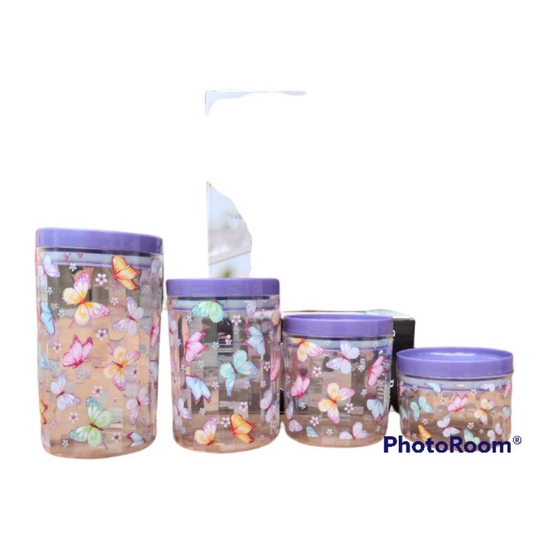 TOPLES AKRILIK CANISTER SET 4pcs