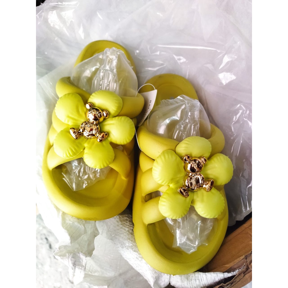 Sandal wanita terbaru selop flower korean import eva rubber Balance 268-F1 (36-41) Terlaris