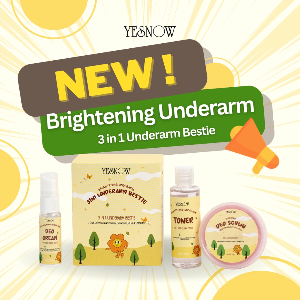 Yesnow 3 in 1 Brightening Underarm