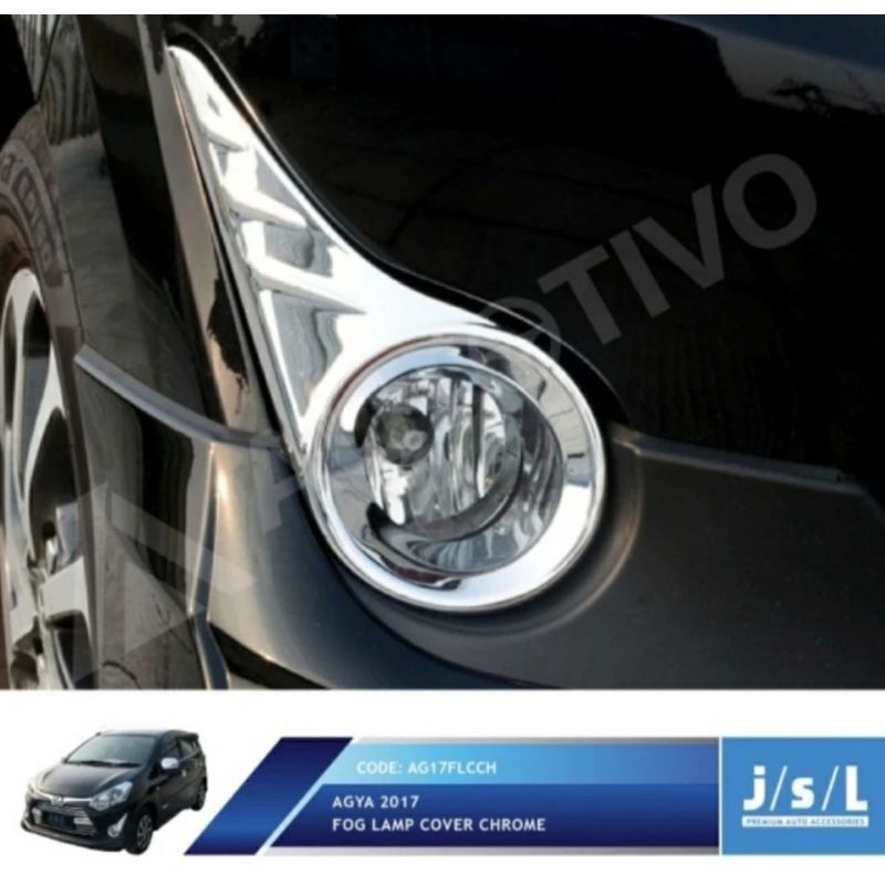 New Agya 2017 Cover Foglam / Fog Lamp Cover Chrome