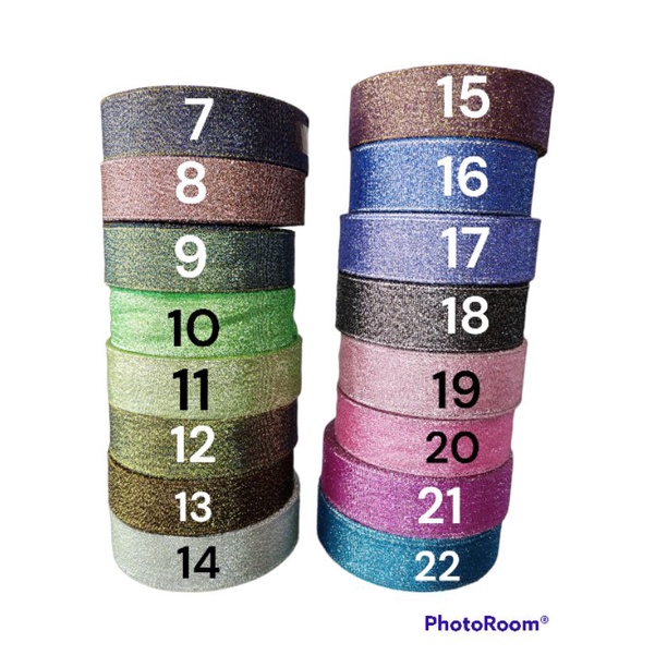 Pita Glitter Warna (uk. 1&quot; = 2,5 cm)