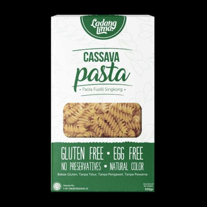

Ladang lima cassava pasta fusili 100gr