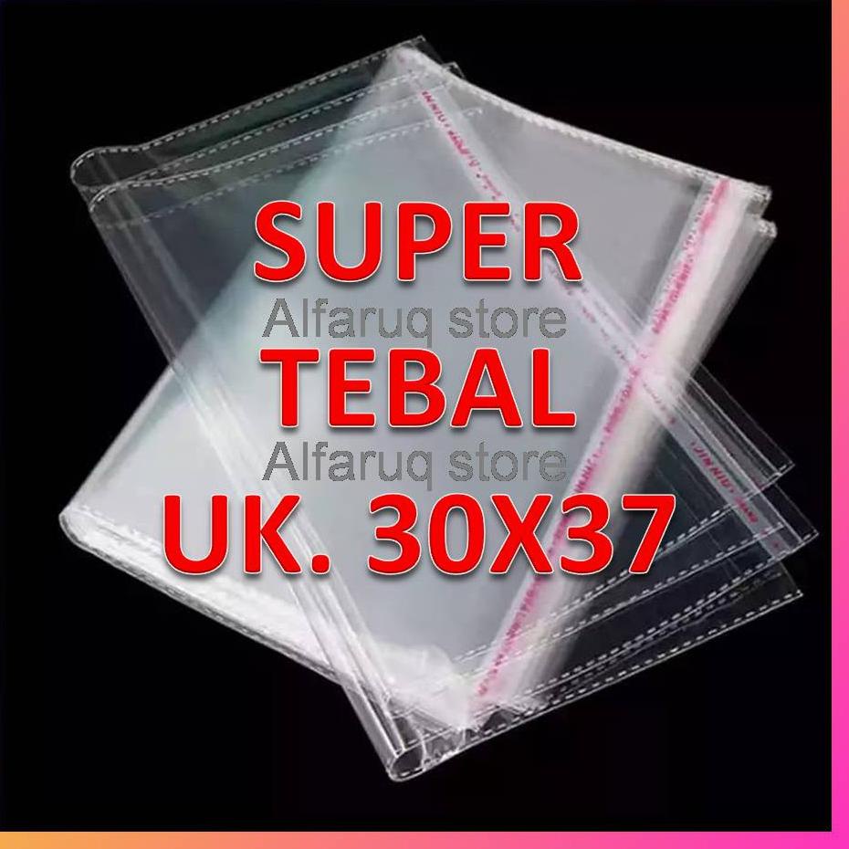 

(E-F4F)(❤) SUPER TEBAL!!! Plastik OPP 30x37 TEBAL 05 (100 Lembar) banyak diminati