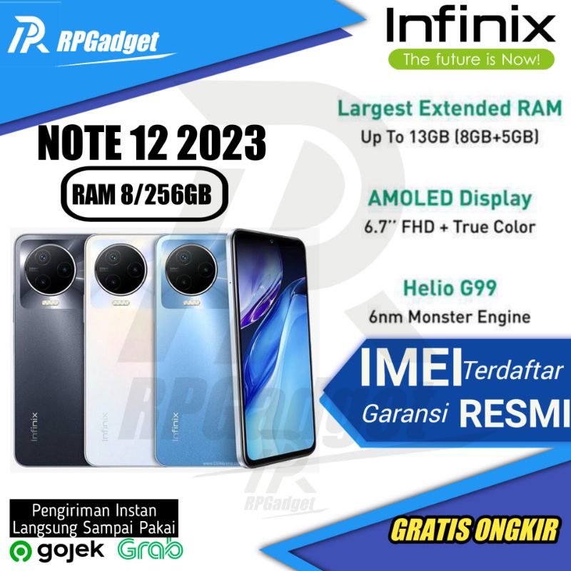 INFINIX NOTE 12 2023 Ram 8/256GB NFC Garansi Resmi Indonesia
