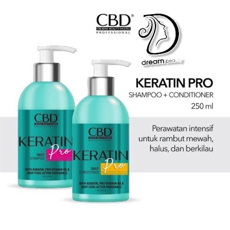 Jual CBD keratin shampo dan conditioner 250ml Shopee Indonesia