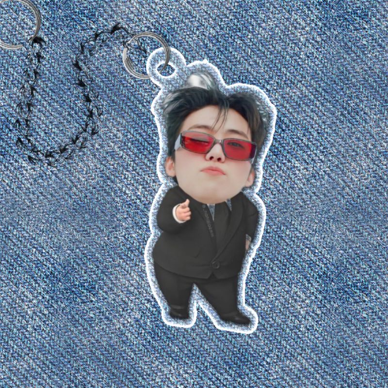 keychain gantungan kunci akrilik acrylic jaemin nct dream boss version kacamata
