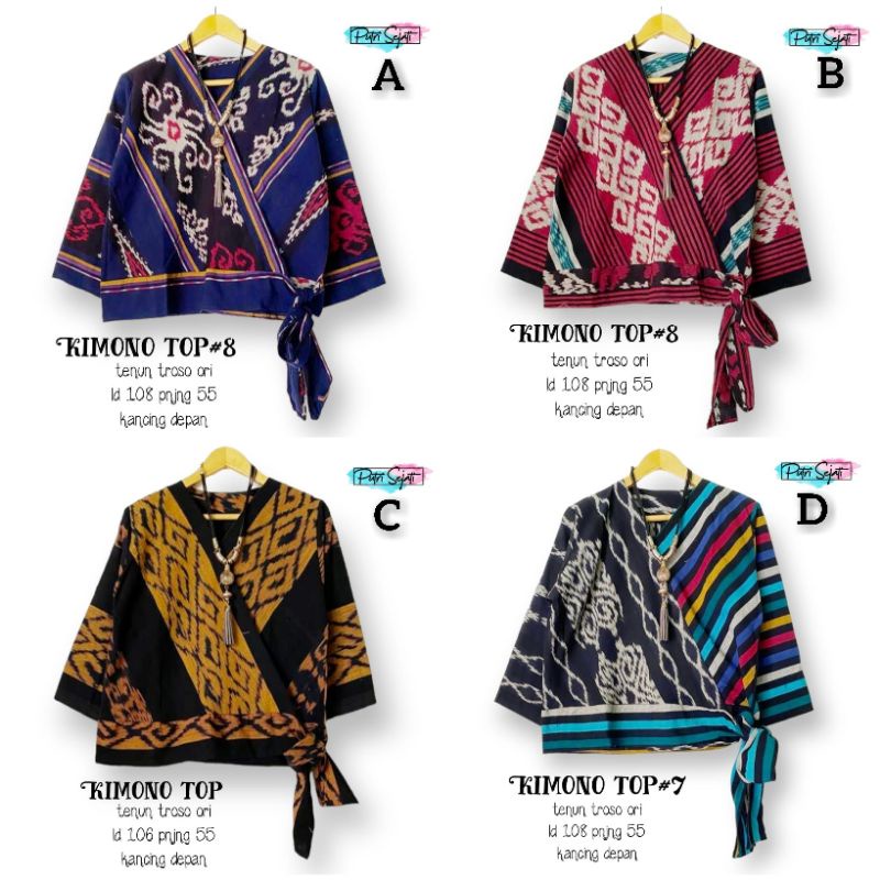 Atasan Batik Kimono Top Batik Solo Tuman