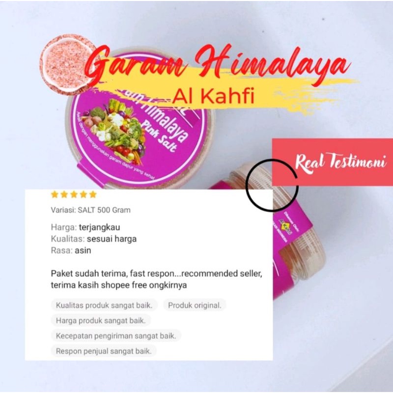 (PROMO MURAH) Garam Himalaya 500 gr Organik