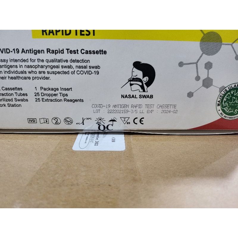 Swab Antigen Clungene Merah nasal isi 25 Pcs Kemenkes Original