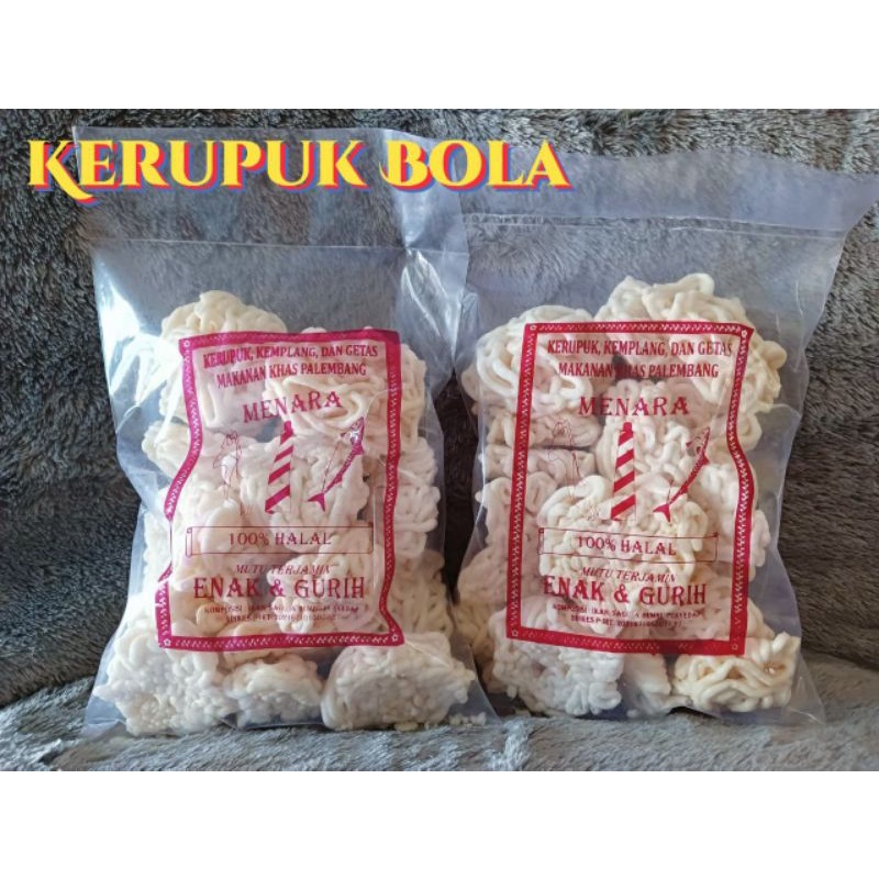 

KERUPUK KERITING BOLA SUPER TENGGIRI / KUALITAS NO.1 / KERUPUK KEMPLANG SUPER / 250 GRAM