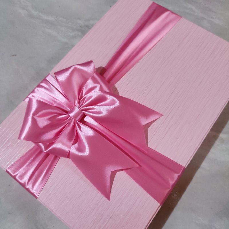 HARDBOX SOFT PINK PITA BELLA KOTAK HADIAH KADO SPESIAL