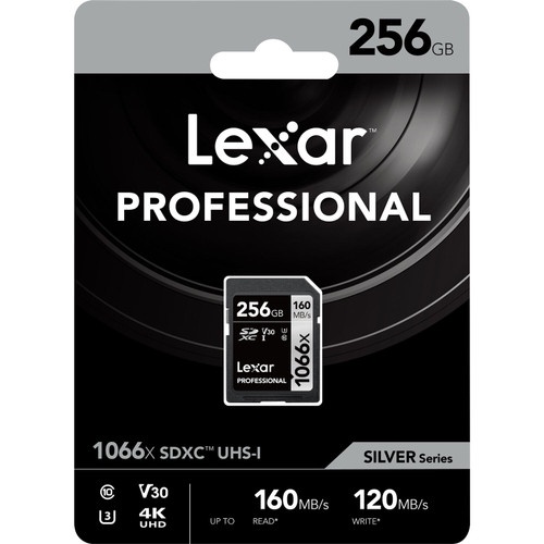 Lexar 256GB Professional 1066x SDXC UHS-I Memory Card / SD Card 256GB