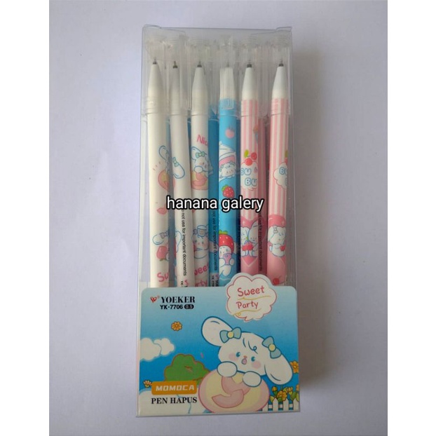 

Pulpen Karakter bisa di hapus / Erasable Pen (1 pack isi 12 pcs)