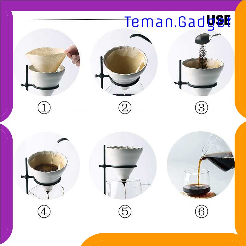 TG - DPR SELUNA Filter Penyaring Kopi Glass Cone Dripper Filter V60 - HLD-083