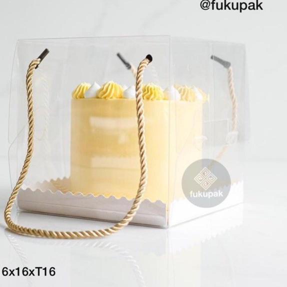 

[Q-3]1 »] Box Mika Tali 20pcs| Clear Transparent Cake Box| Kotak Hantaran Hamper Tumpeng Chiffon Pudding Lapis-trending