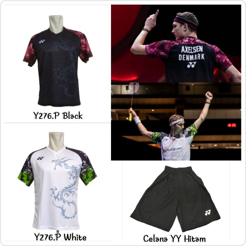 Baju Badminton Viktor Axelsen Y276 / Kaos Atasan Bulutangkis Viktor Axelsen / Pakaian Olahraga Unisex / Tshirt Badminton / Kaos dan Celana Bulutangkis Dryfit / Bisa Sablon Nama Logo Negara Bendera / Sport Collection Jakarta