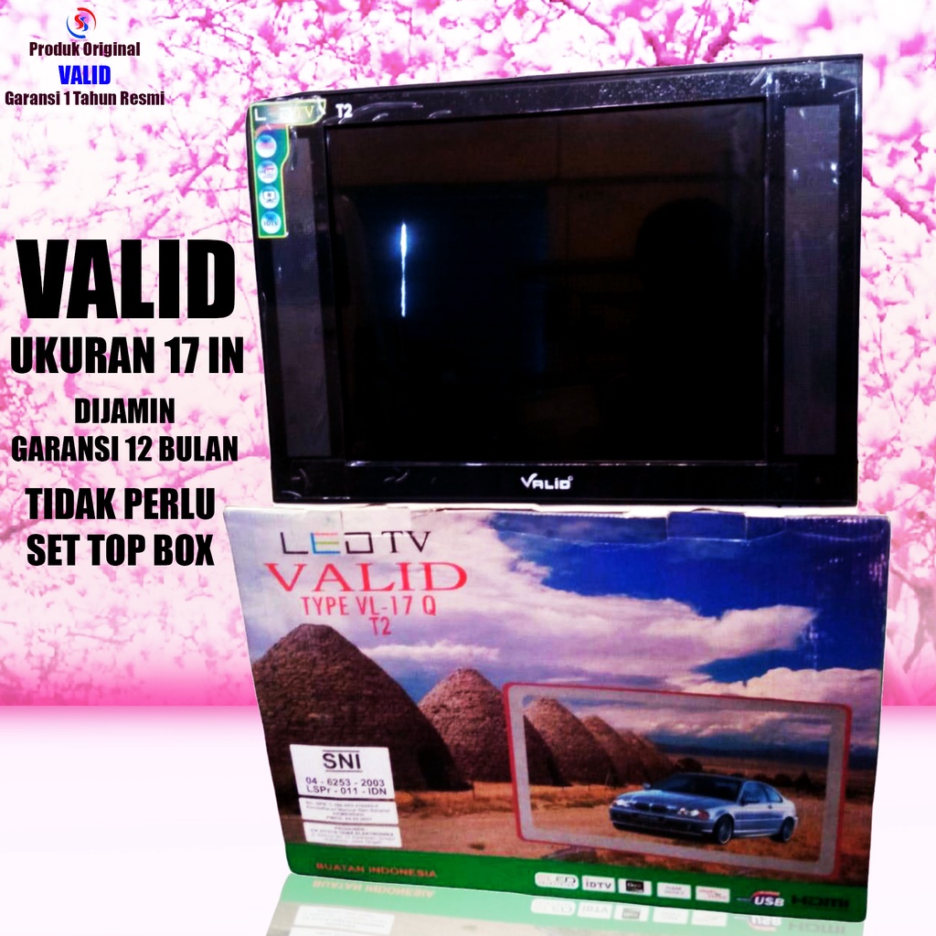 TV LED DIGITAL VALID 17 GARANSI RESMI