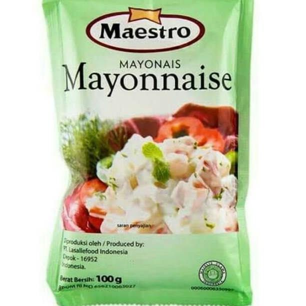 

(X-M8M(㊛) Mayones Mayonais Mayonnaise MAESTRO 100gr bisa cod