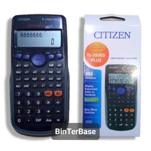 

KALKULATOR CALCULATOR SCIENTIFIC ILMIAH CITIZEN FX 350 ES PLUS 252 FUN #ORIGINAL