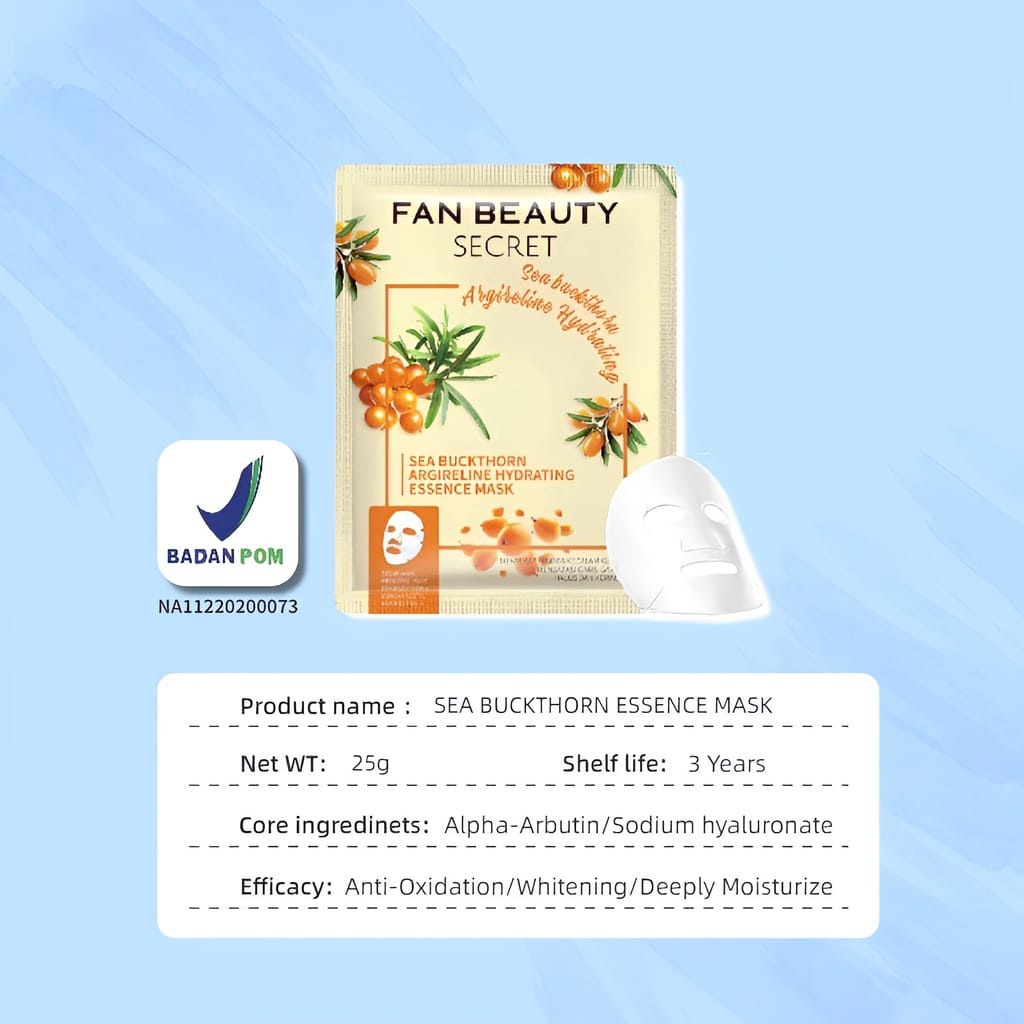 FAN BEAUTY SECRET FACIAL ESSENCE MASK SHEET MASKER WAJAH WHITENING MOISTURIZING SHEET MASK