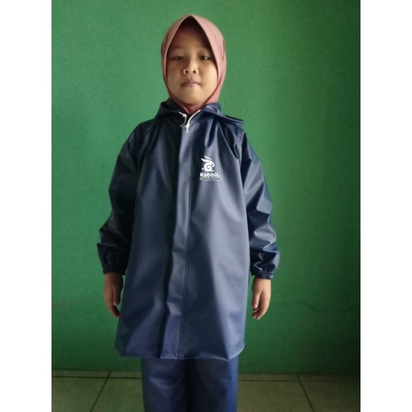 Jas Hujan Anak Bahan Karet PVC 0 25 Anti Rembes