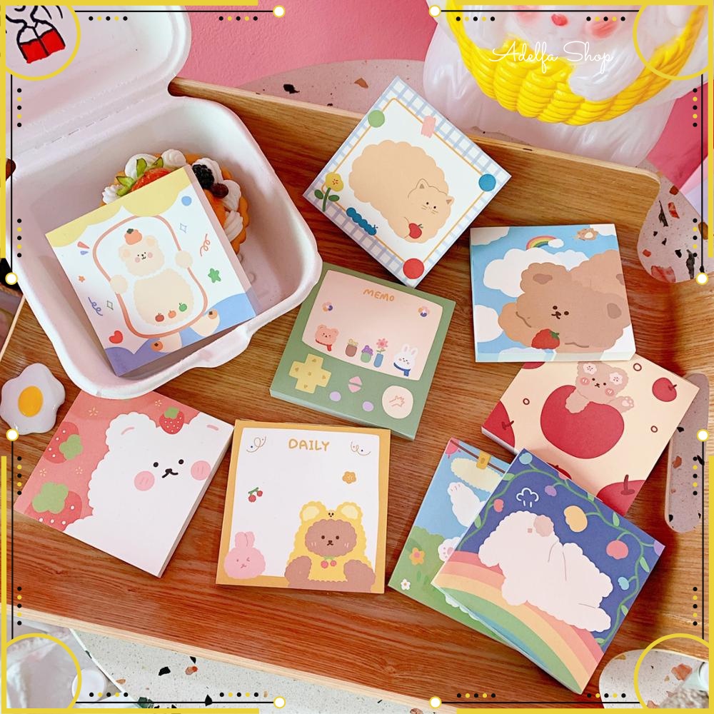 

Sticky Notes Motif Hewan Bear Kertas Catatan Memo Note Karakter Animal Mini Book Karakter Beruang Lucu