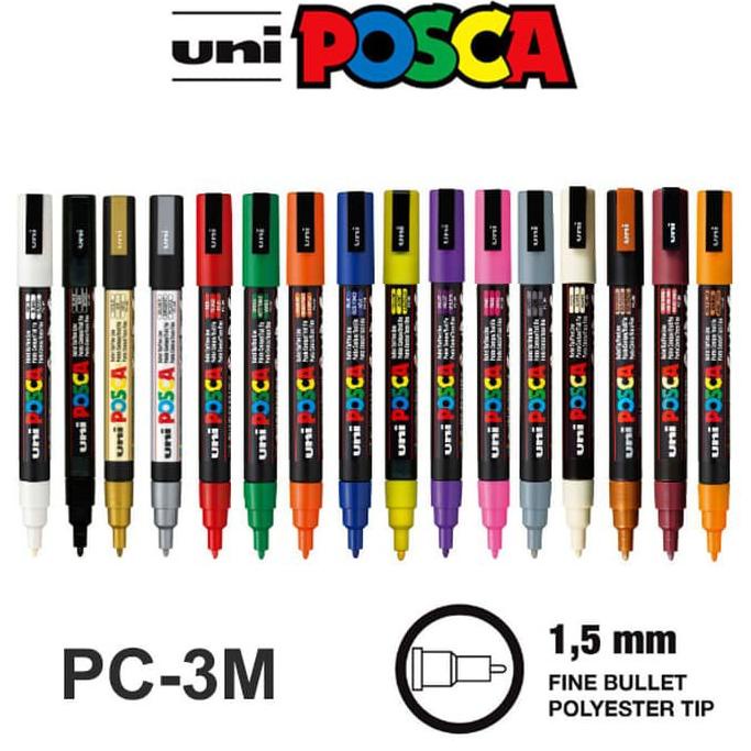 

Diskon Uni POSCA PC-3M Marker Pen - Fine Tip 97