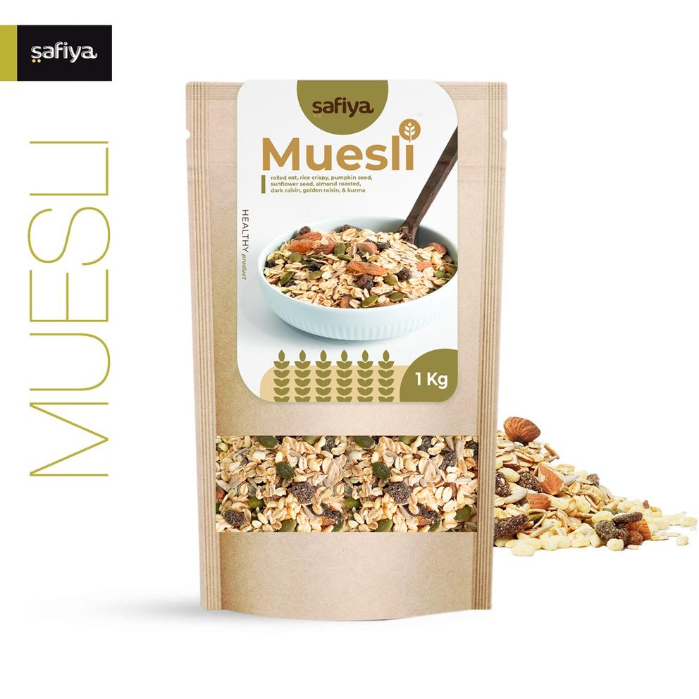 

Sgn17 Muesli Fruit and Seed 1 Kg Sereal Sehat Authentic Safiya Food ..,,.,,.,