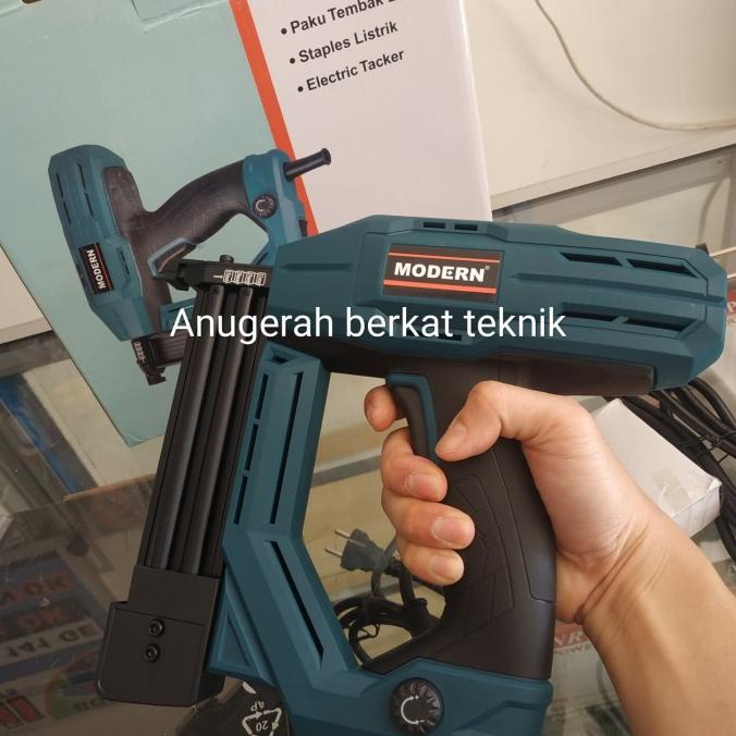 MESIN PAKU TEMBAK LISTRIK ELEKTRIK MULTIFUNGSI PAKU STAPLES NAILER ricky87 Diminati Banget