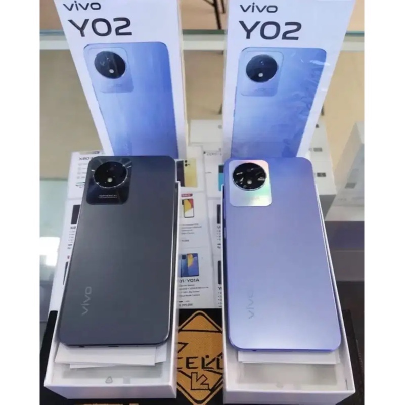 Vivo Y02 3/32 GB Smartphone Handphone Android Garansi Resmi