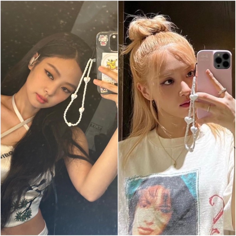 GANTUNGAN HP BLACKPINK / PHONE STRAP / BLACKPINK / JISOO JENNIE ROSE LISA / BEADS / KOREAN PHONE STR
